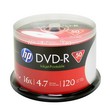HP DVD-R 16x Canvas Glossy Printable 50pk